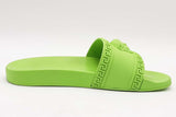 Versace Medusa Neon Green Pool Slides Size 44 Eb0625crsa