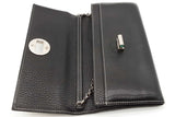 Tiffany & Co. Black Leather Turnlock Wallet On Chain Eb0526lxzde
