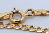 14k Yellow Gold Curb Chain Necklace 3.9 Grams 18 Inch Eb0226lixde