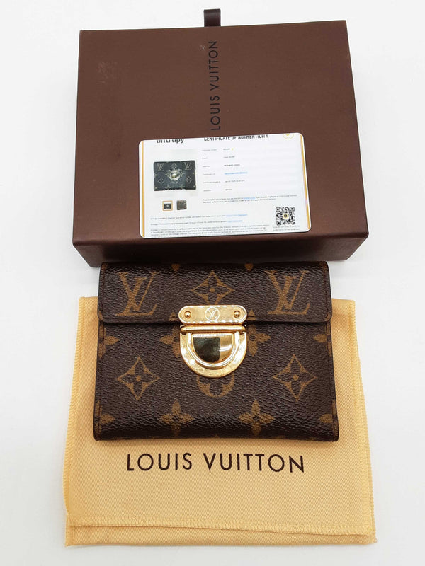 Louis Vuitton Koala Brown Monogram Coated Canvas Trifold Wallet Do0725wxzde