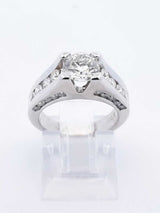 1.75 Cttw Diamond & 14k White Gold Ring 6.5 Grams Size 4.5 Fw0525lxxzdu