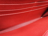 Salvatore Ferragamo Gancini Red Leather Continental Wallet Do0925lrxde