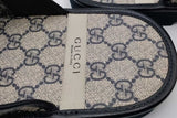Gucci Gg Supreme Monogram Horsebit Slippers Uk Size 11 Eb0926oxzsa