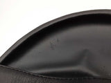 Moschino Black Leather & Metal Logo Slide Sandals Size 12 Fw0926pxdu