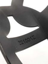 Hermès Egerie Chaine D'ancre Sandals In Black Tpu Rubber Size 7.5 Fw1026oxzdu