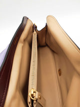 Versace Vivian Purple Suede Clutch Eb0726wrxsa