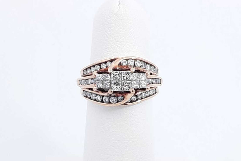 Approx. 1.78ctw Diamond Ring In 10k Yellow Gold 5 Grams Size 5 Eb1124wrxdu