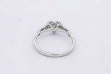 0.04cttw Diamond Heart Shape Ring In 10k White Gold 2 Grams Size 6.75 Eb0626loxsa
