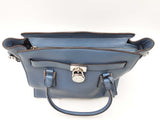 Michael Kors Hamilton Navy Blue Pebbled Leather Satchel Sd0926pzdu