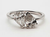 1.62 Cttw Lab Grown Diamonds 14k White Gold 2.77g Ring Size 7 Do0726crxde