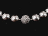 Cartier Tahitian Grey Pearl Platinum Diamond Necklace Doprxzxde 144020003681