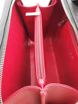 Chanel Quilted Caviar Black & White Striped Filigree Vanity Case Eb1225wrxzde