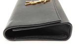 Yves Saint Laurent Kate Black Leather Clutch Eb0626orxde