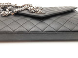 Yves Saint Laurent Caviar Envelope Black Bag Sd0526crzdu