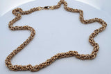 14k Yellow Gold Byzantine Chain Necklace 33.6 Grams 24.5 Inch Eb0926orxzde