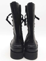 Givenchy Clapham Black Leather Biker Boots Size 40 Eb0326lxzsa