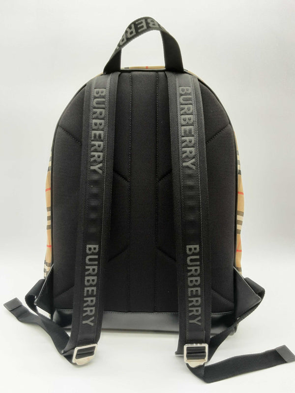 Burberry Jett Tan Check Nylon Backpack Do0724pxzde