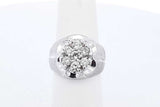 0.7cttw Diamond Ring In 10k White Gold 5.9 Grams Size 5.5 Eb0825pxzde