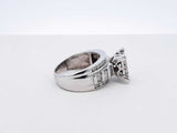 2.08 Cttw Mixed-cut Diamond & 10k White Gold Ring 8.6 Gram Size 7.75 Fw0625prxdu
