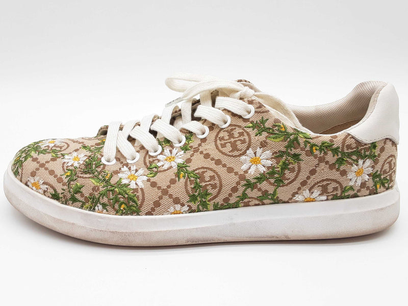 Tory Burch Howell T-monogram Hazel Snow White Daisy Shoes Size Us 8 W Do0125rxde