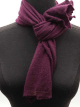 Chanel Aubergine Purple Cashmere Scarf Eb0426lrxsa