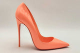 Christian Louboutin So Kate Patent Leather Drag Orange Pumps Sz 39.5 Eb0225lexsa