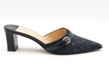 Louis Vuitton Monogram Navy Blue Canvas Mules Size 36 Eb1225lpxdu