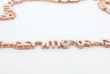 14k Rose Gold Prince Letters Necklace With Diamonds 101g 33 Inch Eb0324lrxxzsa