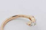 0.9cttw Lab Grown Marquis Diamond Ring 14k Yellow Gold 2.4g Size 6.25 Eb826rxzsa