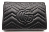 Gucci Matelasse Chevron Quilted Leather Gg Marmont Wallet With Chain Eb0626wexsa