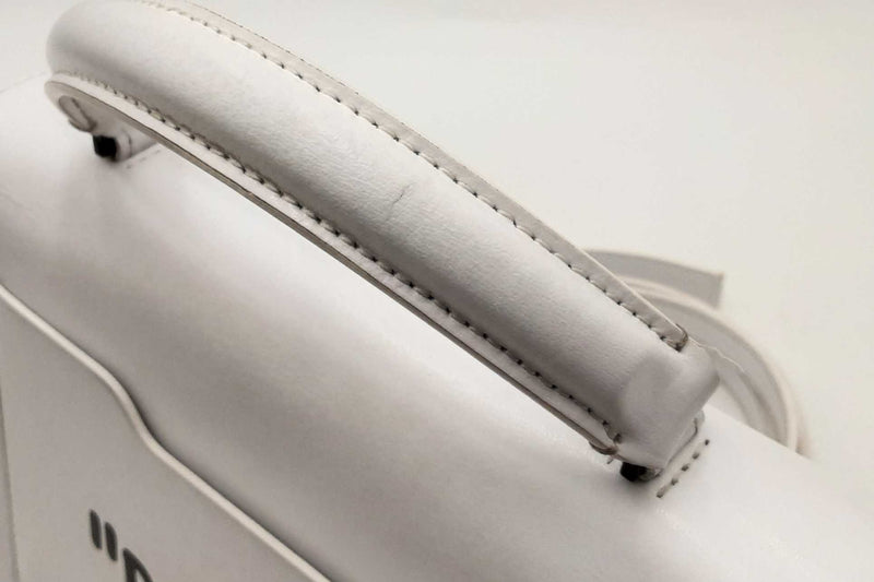 Off White Jitney 1.4 Top Handle Bag In White Eb0425opxsa