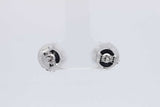 5.0cttw Lab Grown Diamond Stud Earrings In 14k White Gold 2.1 Grams Eb0326scrsa