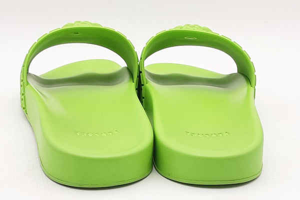 Versace Medusa Neon Green Pool Slides Size 44 Eb0625crsa