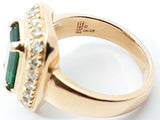 James Avery Heirloom Emerald & Diamond Ring In 18k Yellow Gold 9.5 Grams Size 6.25 Fw0726czxdu