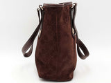 Gucci Gg Suede Charmy Tote Handbag Brown Aa0826lrzsa