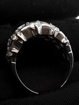 3.92 Cttw Diamond & 14k Gold Art Deco Statement Ring 8.8g Size 7.75 Fw0326lrzxdu