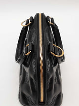 Louis Vuitton Black Leather Bubblegram Alma Bb Top Handle Bag Eb1026lwxzde
