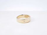 0.20 Ctw Diamond & 10k Yellow Gold Wedding Band 9.4 Grams Size 10.5 Fw1025osxdu