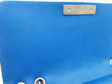 Chanel Matelasse Shoulder Bag Blue Metallic Lambskin Aa0526orzxsa