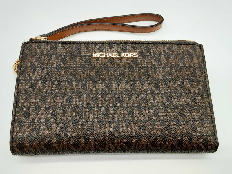 Michael Kors Jet Set Travel Double Zipper Phone Wristlet Wallet Do0924pxde