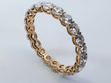 2.05 Cttw Lab-grown Diamond & 14k Gold Eternity Ring 1.7g Size 6.5 Fw0326przdu