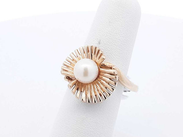 Pearl Ring In 10k Yellow Gold 5.4 Grams Size 12 Eb1024lxzsa