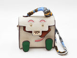 Mini Plaything Bag Charm In Ivory Fw0825idu