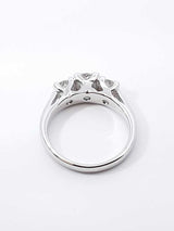 0.88 Cttw Diamond & 14k White Gold Engagement Ring 4.1g Size 5.75 Fw0326rrzdu