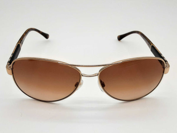 Burberry B3080 Check Frames Brown Gradient Lens Aviator Sunglasses Do0124wxde
