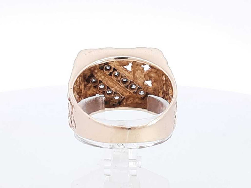 .30 Ctw Diamond Ring In 14k Yellow Gold 9 Grams Size 9 Sd0425wezsa
