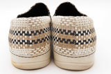 Lanvin Woven Leather & Canvas Slip On Sneakers Size 9 Eb1225lxzde