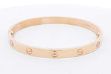 Cartier 18k Yellow Gold Love Bracelet Size 19 37.2 Grams Eb0924wrxzsa