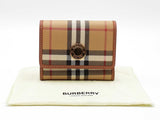 Burberry Small Folding Wallet In House Check Coated Canvas Fw0626orxdu