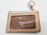 Coach Mini Skinny Sand Beige Signature Coated Canvas Id Case Do0325orde